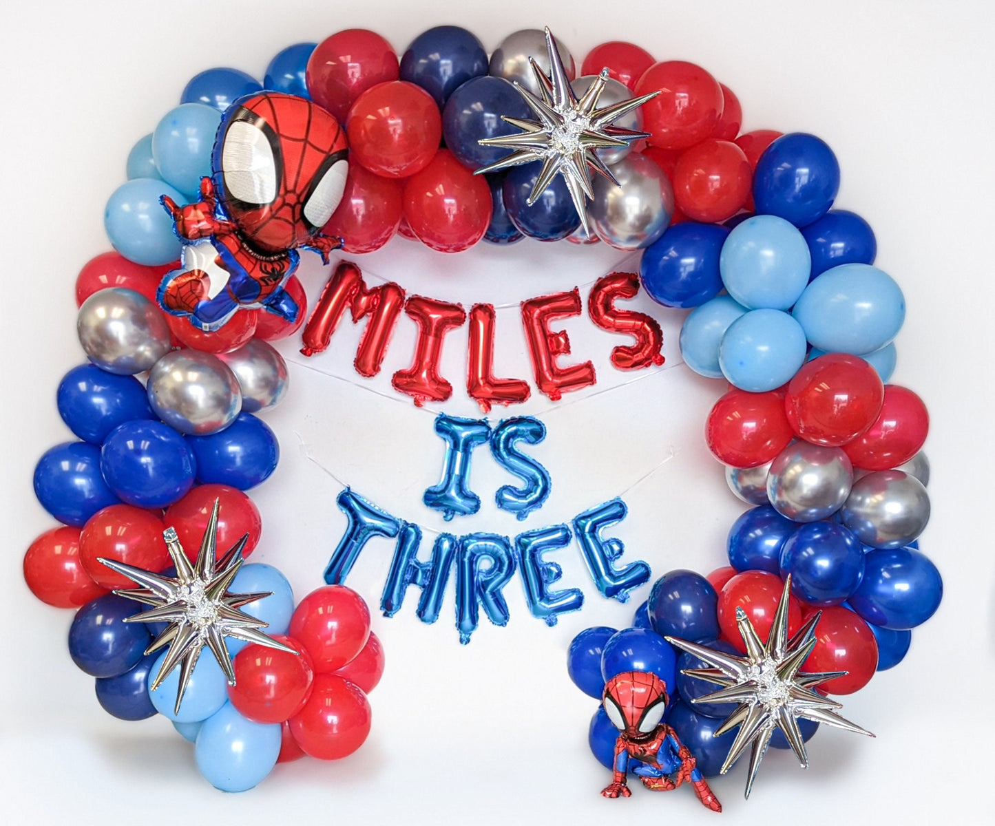 Spiderman Birthday Balloon Garland Kit