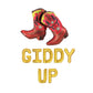 Giddy Up Western Themed Letter Balloon Kit