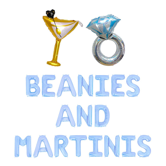 Beanies And Martinis Letter Balloon Kit