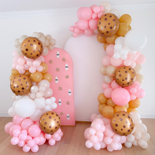 Pink Milk and Cookies Balloon Garland Kit