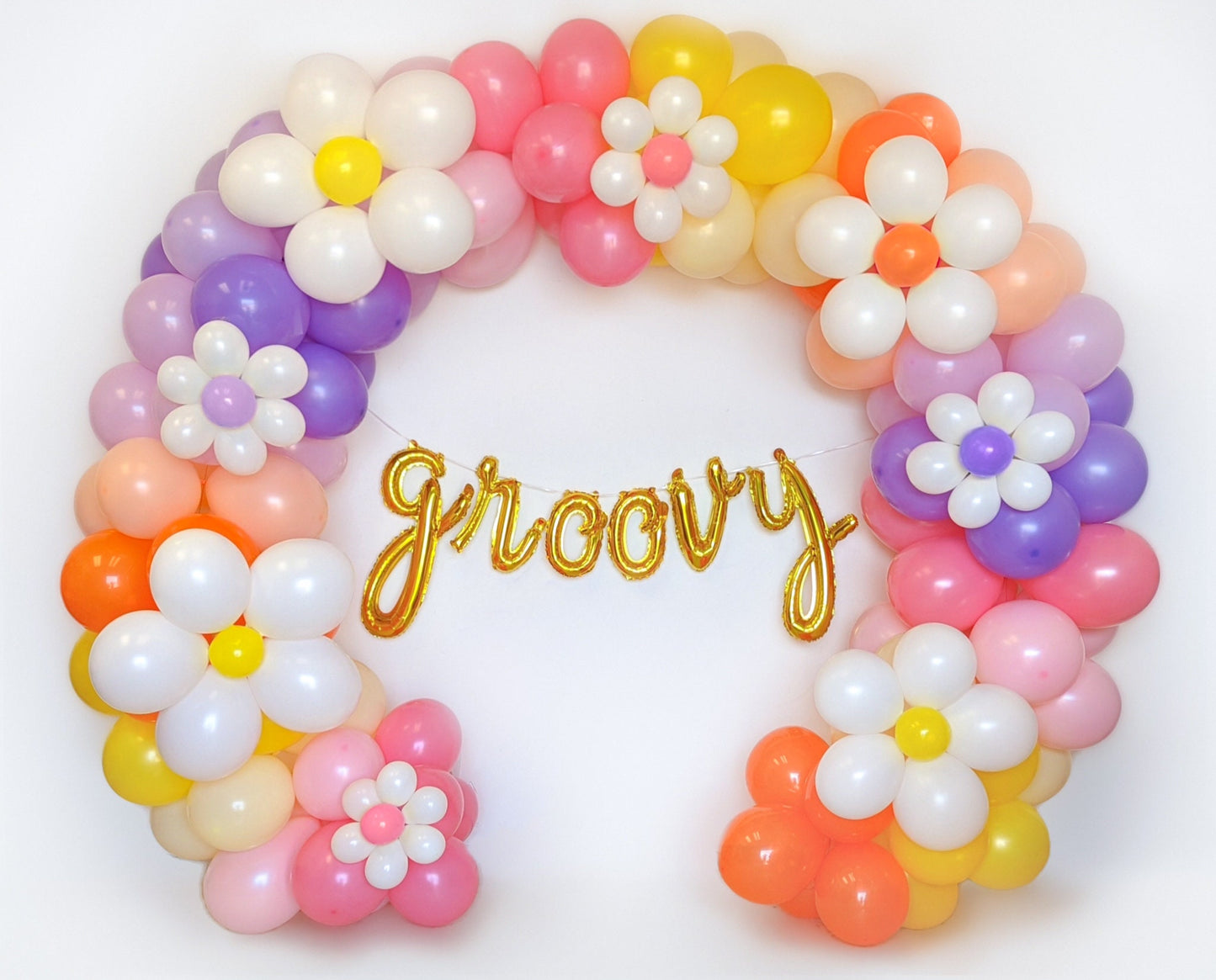 Rainbow Groovy Balloon Garland Kit