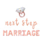 Next Step Marriage Letter Balloon Kit