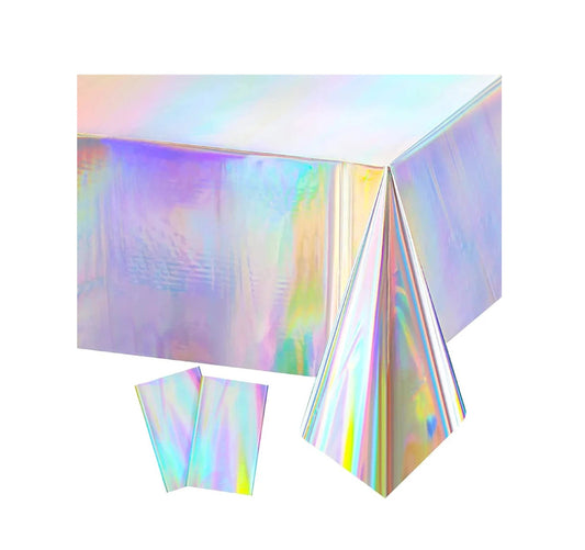 Iridescent Silver Table Cloth