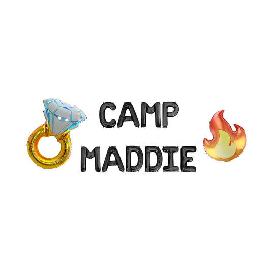 Camp Custom Name Letter Balloon Kit