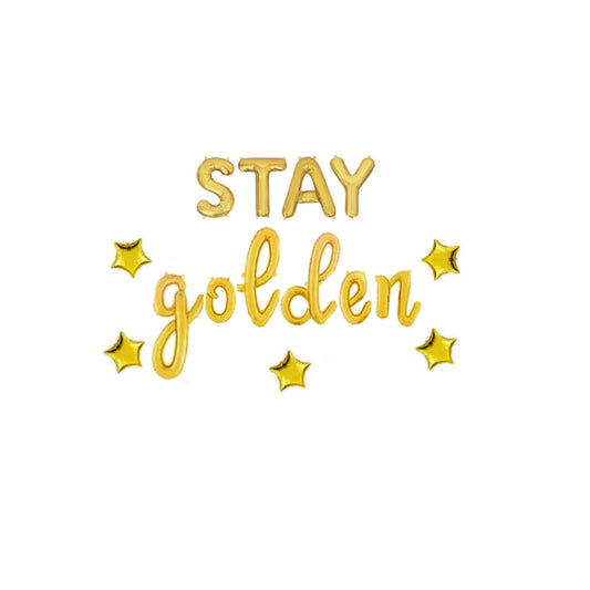 Stay Golden Letter Balloon Kit