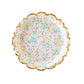 Ditsy Floral Easter Round Paper Plate