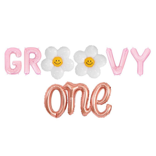 Groovy One Letter Balloon Kit