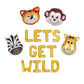 Lets Get Wild Jungle Letter Balloon Kit