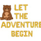 Let The Adventure Begin Baby Shower Letter Balloon Kit