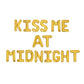 Kiss Me At Midnight News Year Eve Letter Balloon Kit