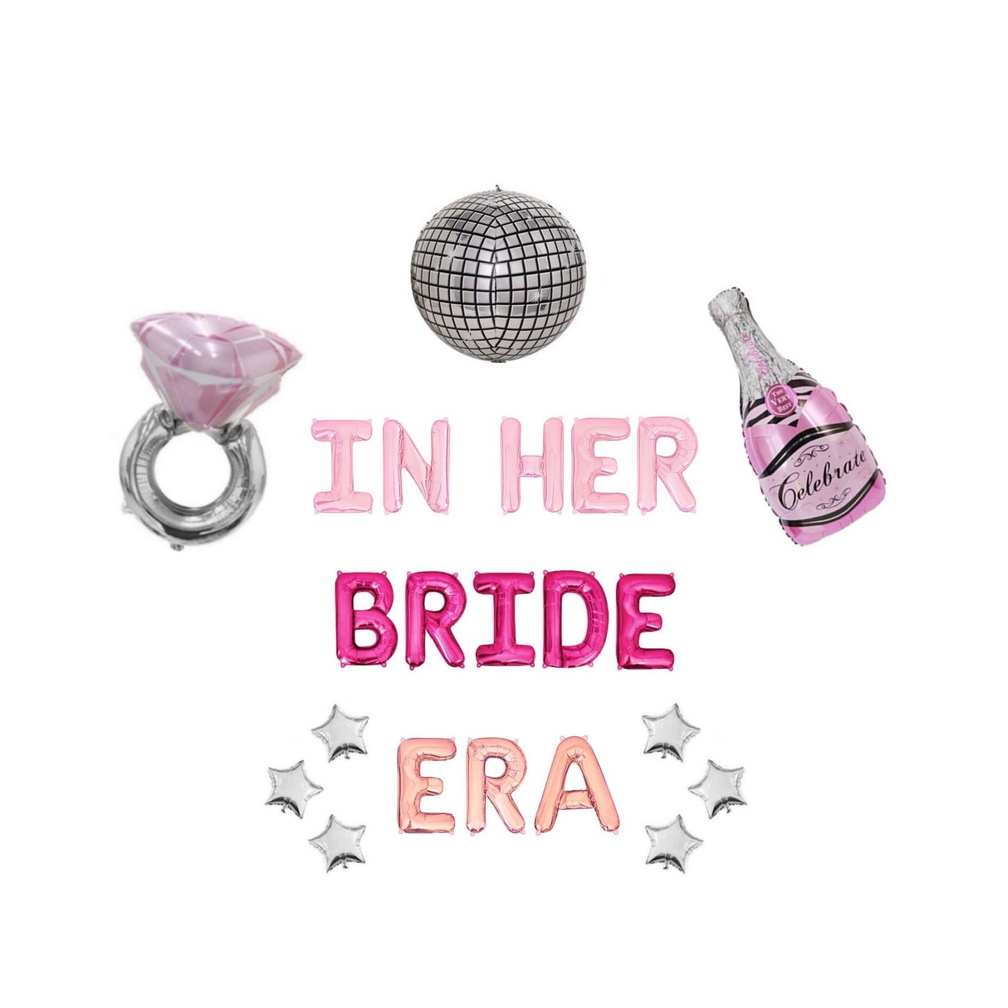 In Her Bride Era Letter Balloon Kit