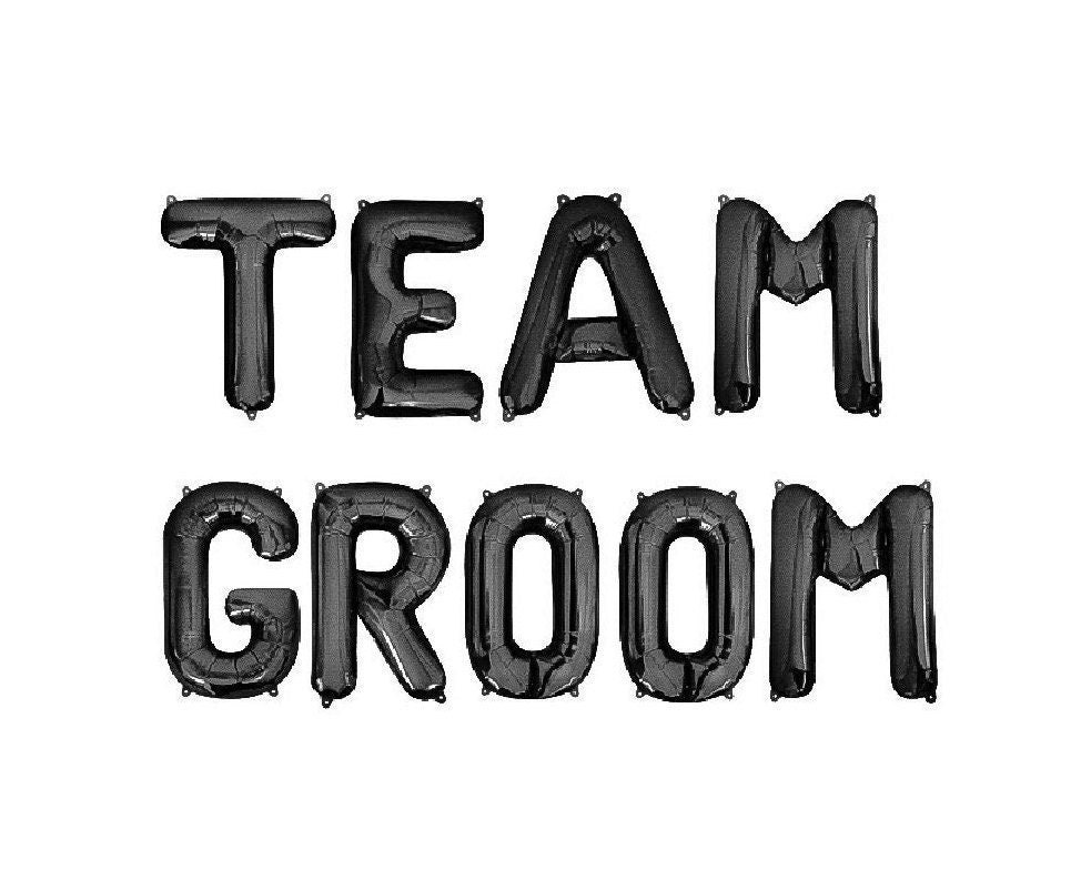 Team Groom Letter Balloon Kit