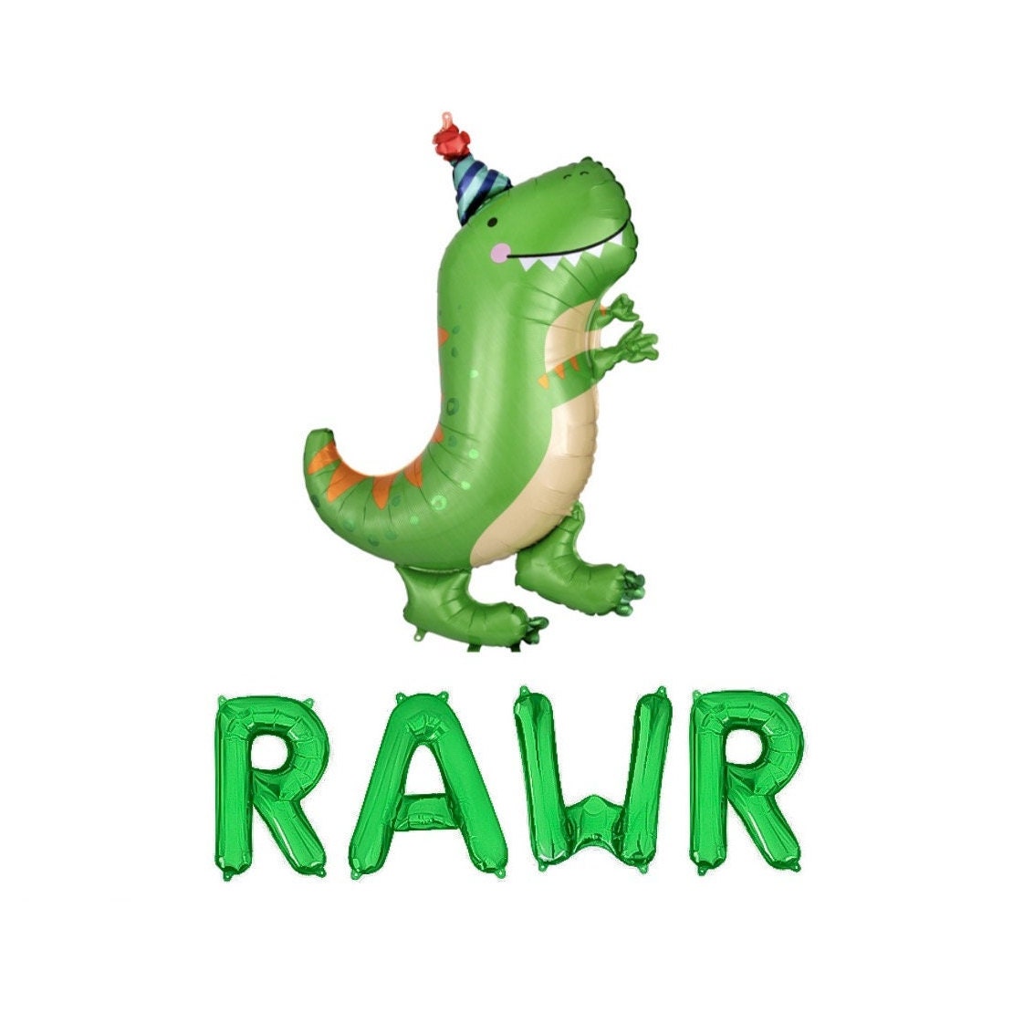 Rawr Dinosaur Themed Letter Balloon Kit