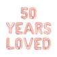 50 Years Loved Letter Balloon Kit