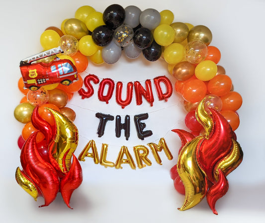 Sound the Alarm Fire Truck Balloon Garland Kit