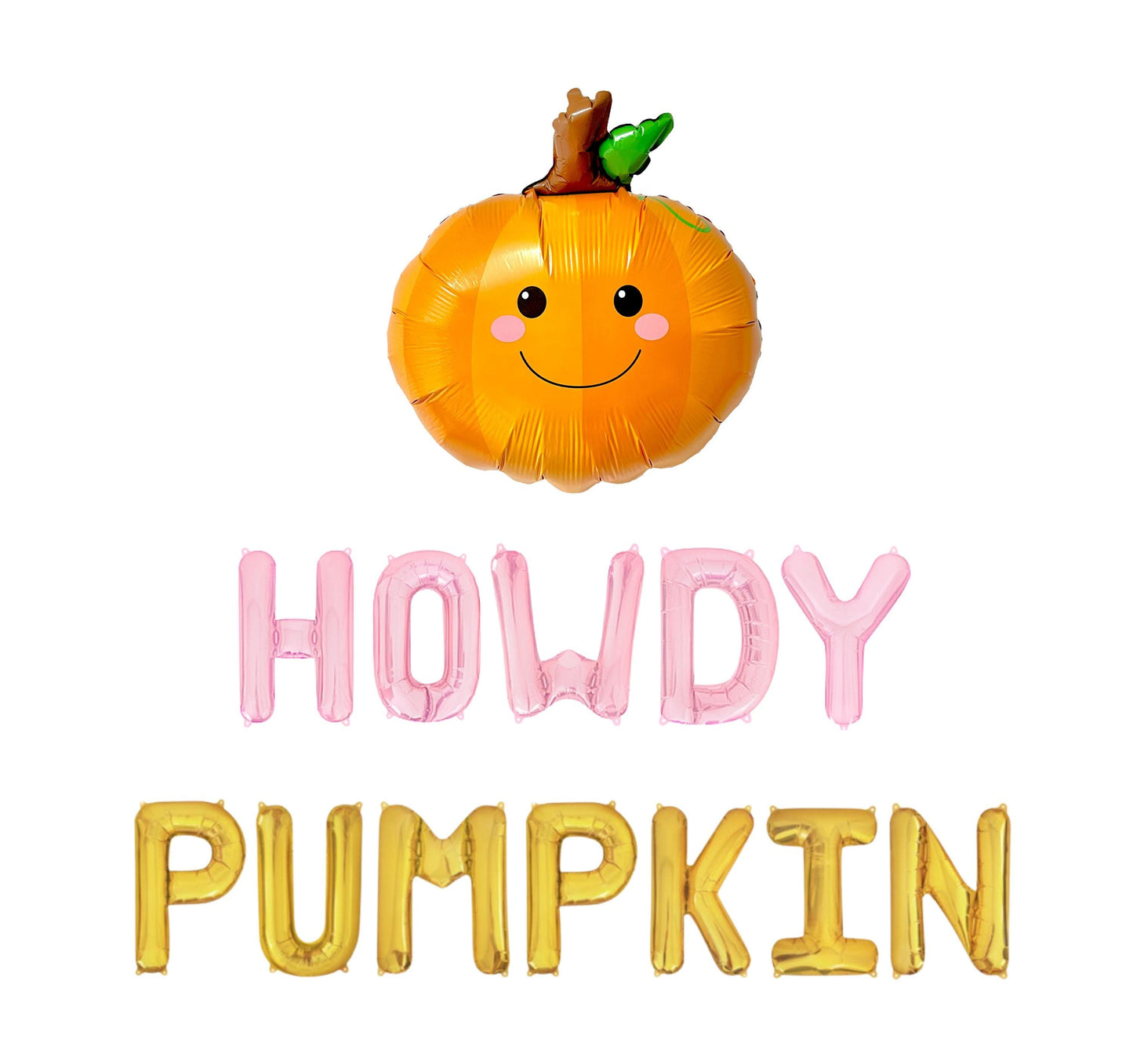 Howdy Pumpkin Letter Balloon Kit