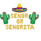 Senor Or Senorita Fiesta Baby Shower Letter Balloon Kit