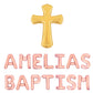 Baptism Custom Name Letter Balloon Kit