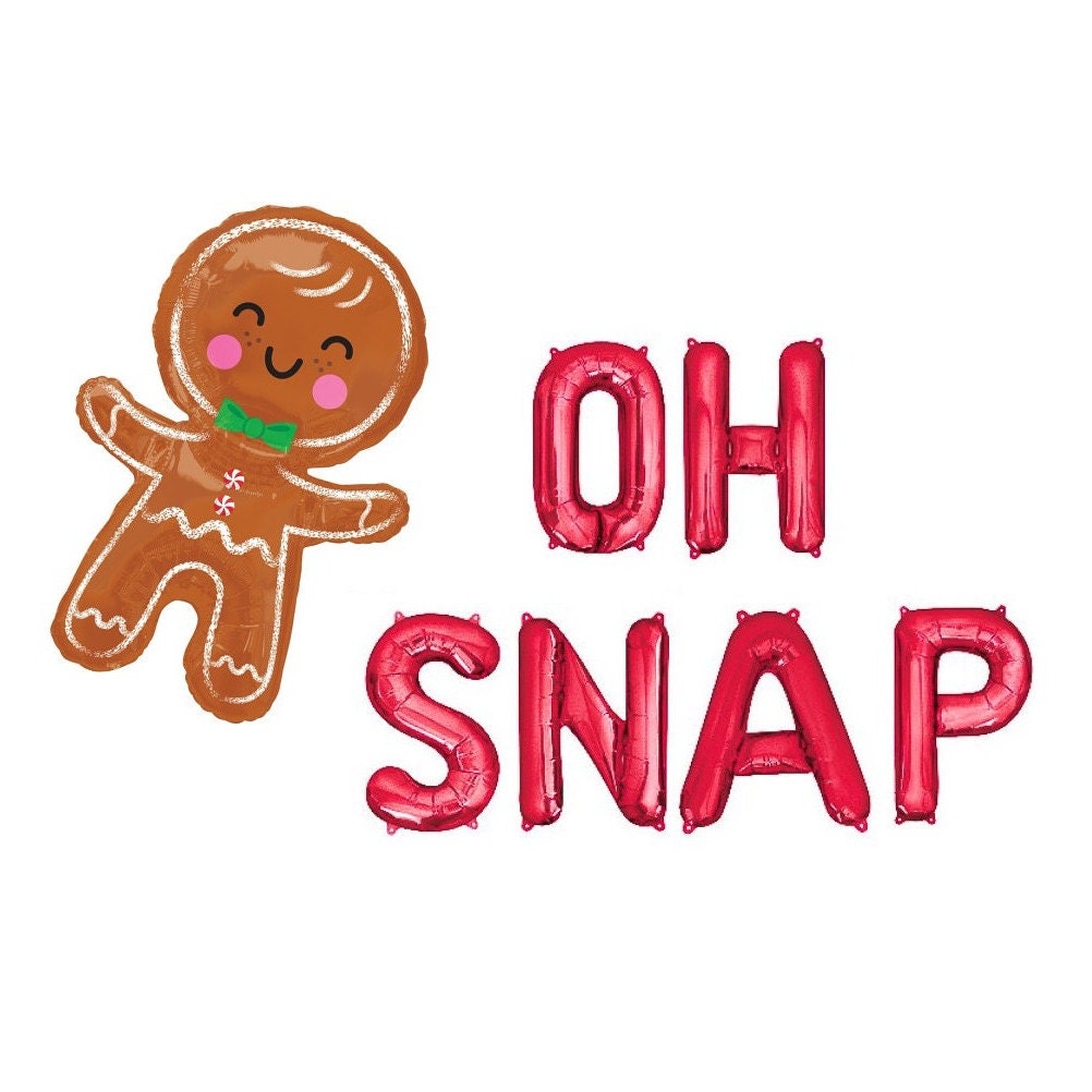 Oh Snap Gingerbread Letter Balloon Kit