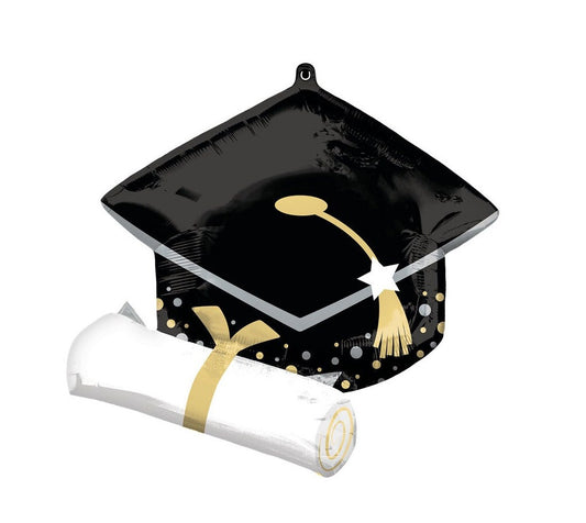 Graduation Cap and Diploma Balloon