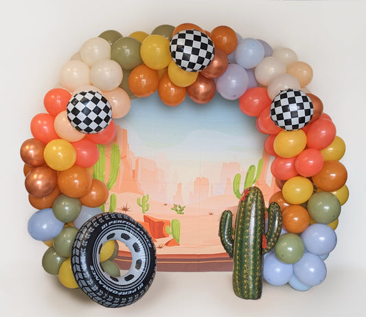 Retro Racer Western Balloon Garland Kit