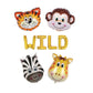 Wild Jungle Animals Letter Balloon Kit