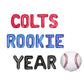 Custom Names Rookie Year Baseball Letter Balloon Kit