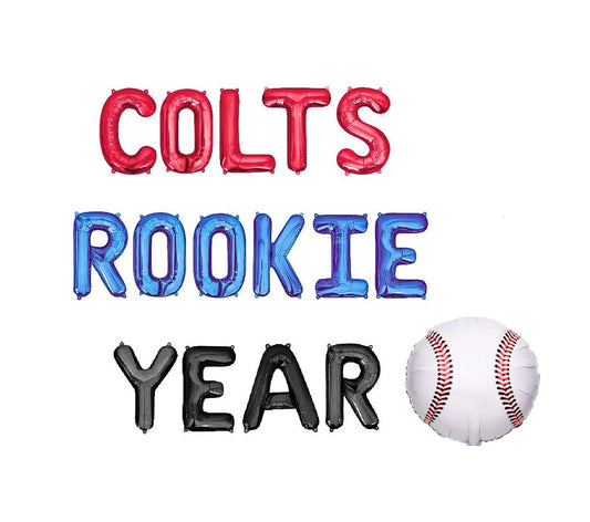 Custom Names Rookie Year Baseball Letter Balloon Kit