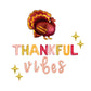 Thankful Vibes Multi-Colored Thanksgiving Themed Letter Balloon Kit