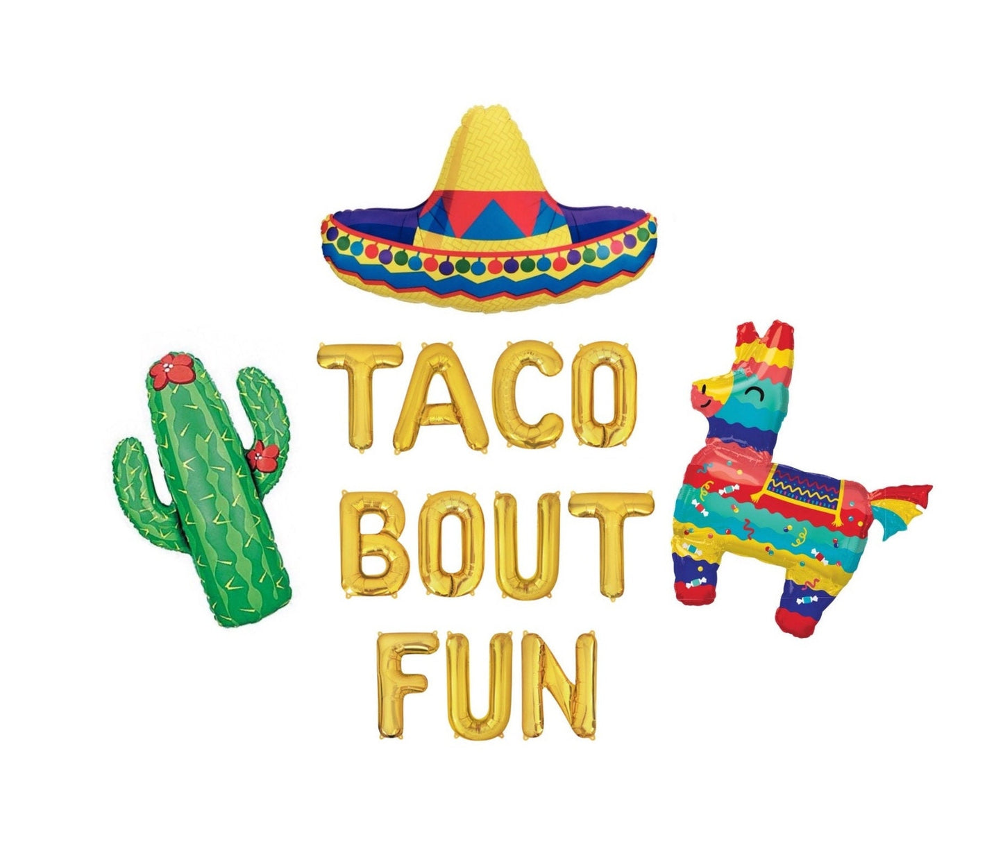 Taco Bout Fun Fiesta Letter Balloon Kit