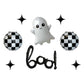 Ghost Checkered Circle Boo Balloon Set