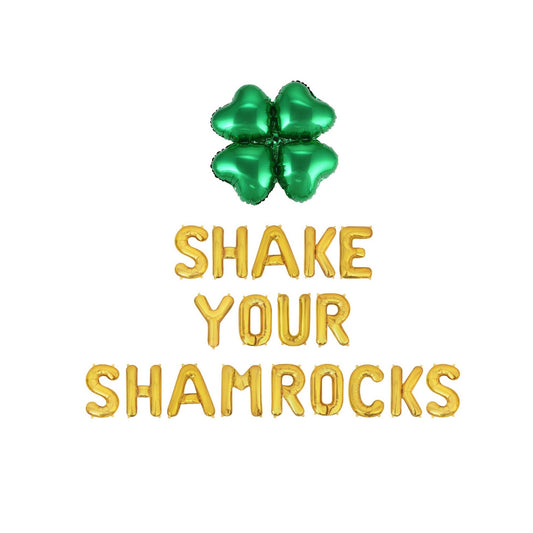 Shake Your Shamrocks St Paddys Letter Balloon Kit