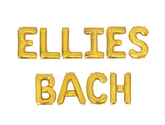 Custom Names Bach Bacherolette Balloon Kit