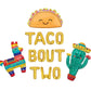 Taco Bout Two Fiesta Taco Themed Letter Balloon Kit