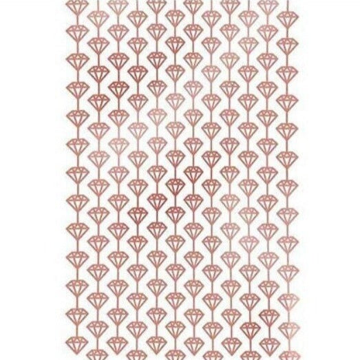 Rose Gold Diamond Fringe Curtain