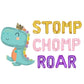 Stomp Chomp Roar Dino Letter Balloon Kit