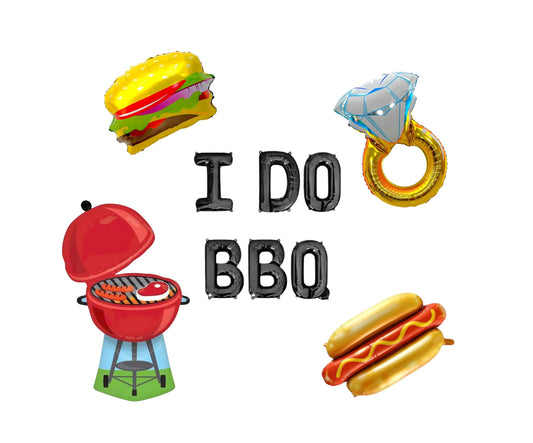 I Do BBQ Letter Balloon Kit