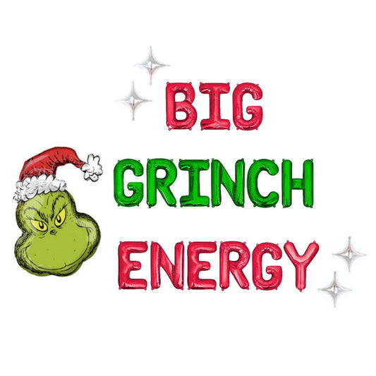 Big Grinch Energy Christmas Letter Balloon Kit