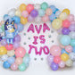 Pastel Bluey Birthday Balloon Garland Kit