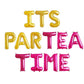 Its Partea Time Letter Balloon Kit