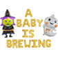 A Baby Is Brewing Halloween Letter Balloon Kit