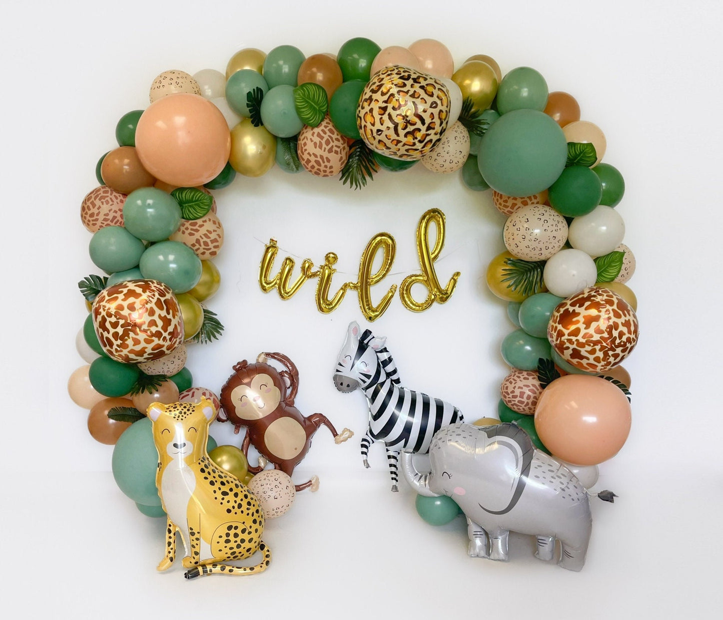 Safari Cutie Animals Wild Balloon Garland Kit