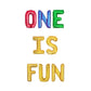 One Is Fun 1st Birthday Letter Balloon Kit