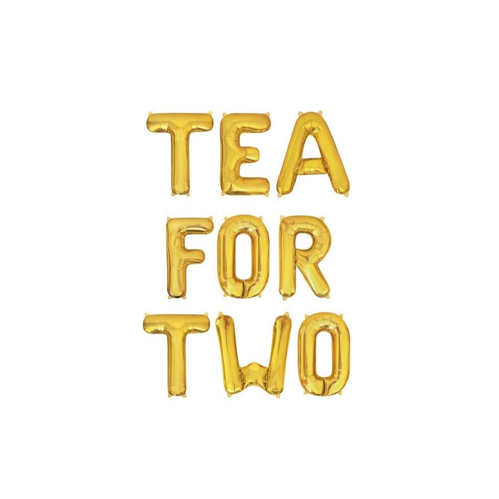 Tea For Two Letter Balloon Kit