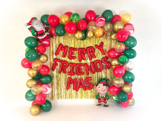 Merry Friendsmas Balloon Garland Kit