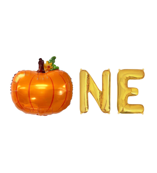 Pumpkin One Letter Balloon Kit