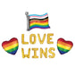 Love Wins Pride Letter Balloon Kit