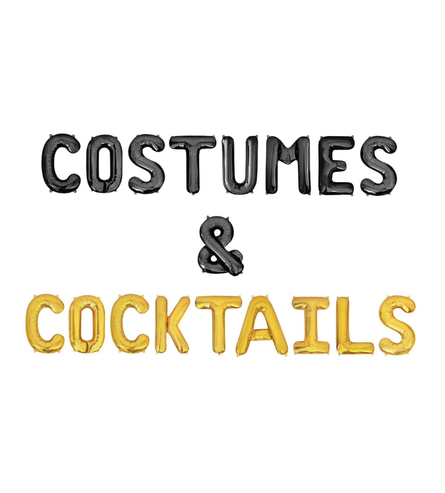 Costumes & Cocktails Letter Balloon Kit