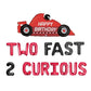 Two Fast Two Curious 2nd Birthday Letter Balloon Kit