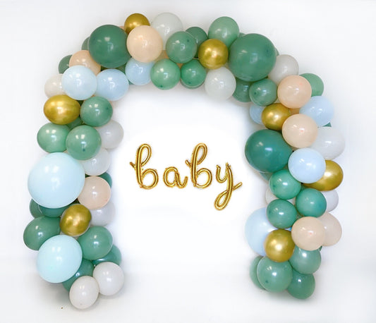 Pastel Greens Baby Balloon Garland Kit